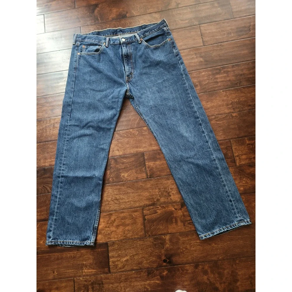 Levi's 505 Regular Fit Jeans Mens 40x30 Blue Excellent Straight Leg Denim